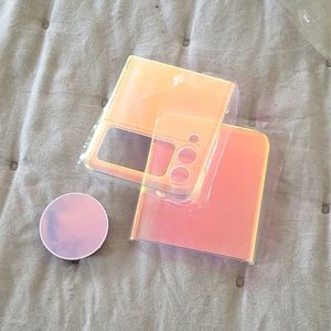 RAINBOW IRIDESCENT Z FLIP 3 CASE